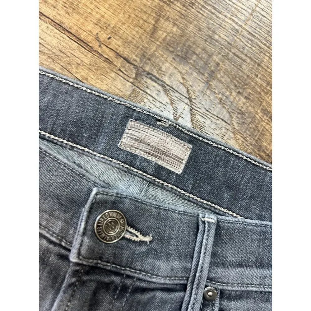MOTHER The Rascal Ankle Snippet Jeans In Makin’ The Grade - Gray - Size 26 - Picture 4 of 9